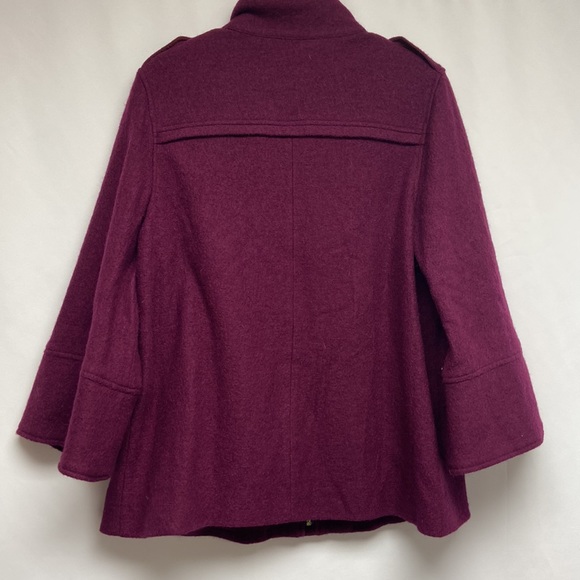 Chicos Boiled Wool Jacket,Size-2 - Picture 9 of 10